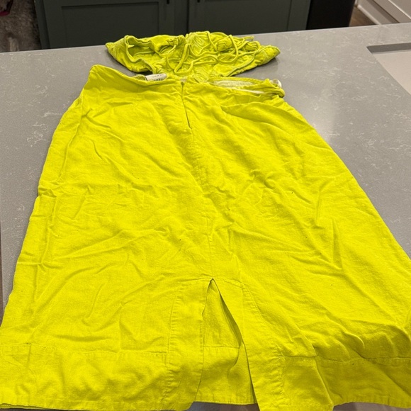 FARM Rio Sunny Yellow Halter Mini Dress - Picture 6 of 6